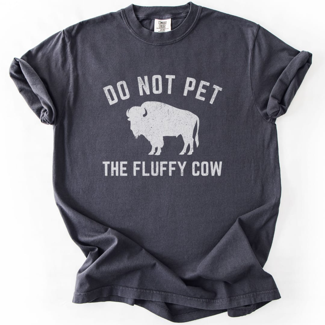 T-Shirt Graphite / S Fluffy Cow Premium