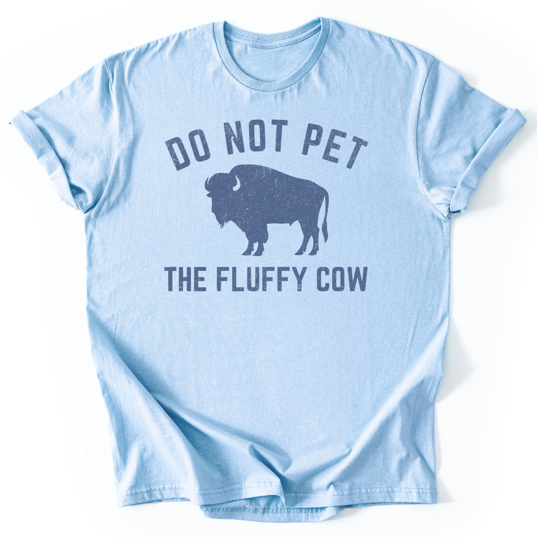 T-Shirt Light Blue / S Fluffy Cow T-Shirt
