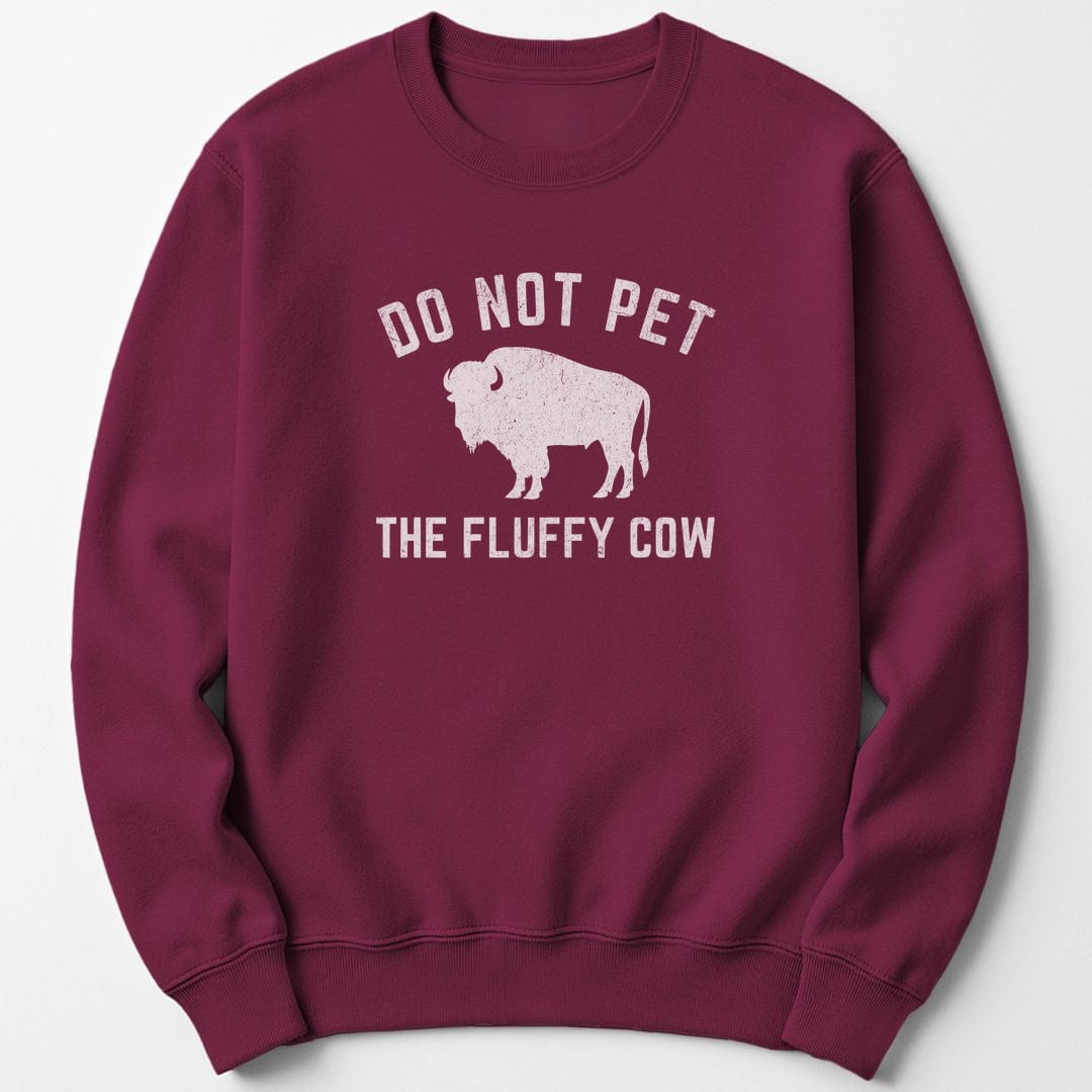 Sweatshirt Maroon / S Fluffy Cow Sweatshirt