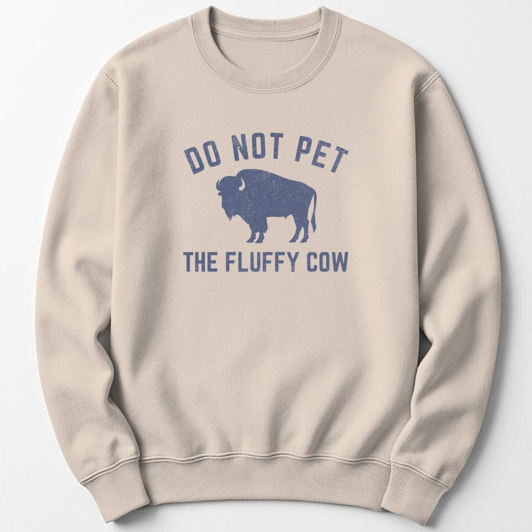Sweatshirt Sand / S Fluffy Cow Sweatshirt