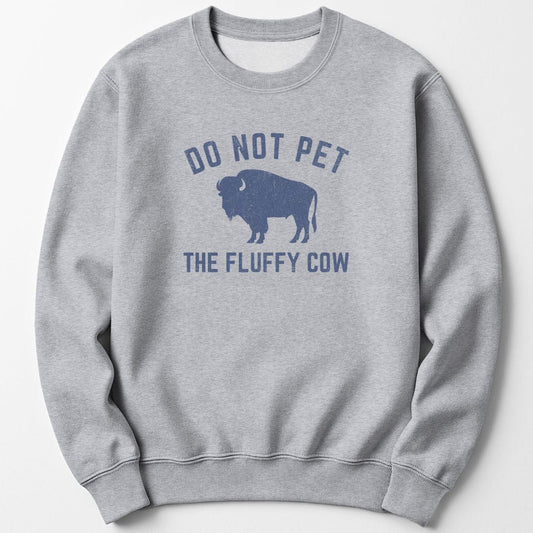Sweatshirt Sport Grey / S Fluffy Cow Sweatshirt