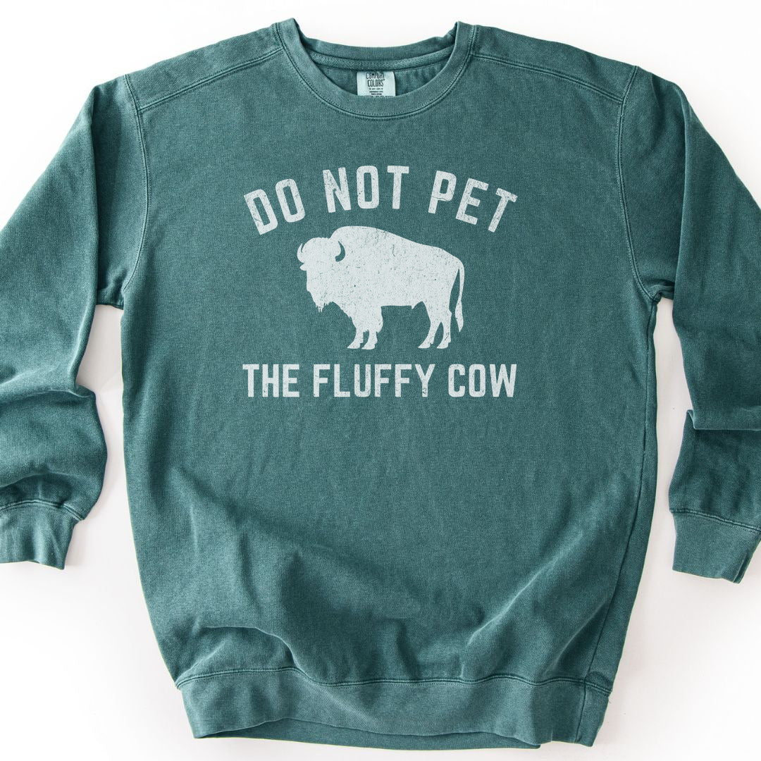 Fluffy Cow Premium Sweatshirt - Blue Spruce