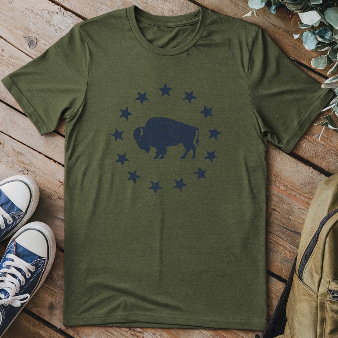 T-Shirt Military Green / S American Plains T-Shirt
