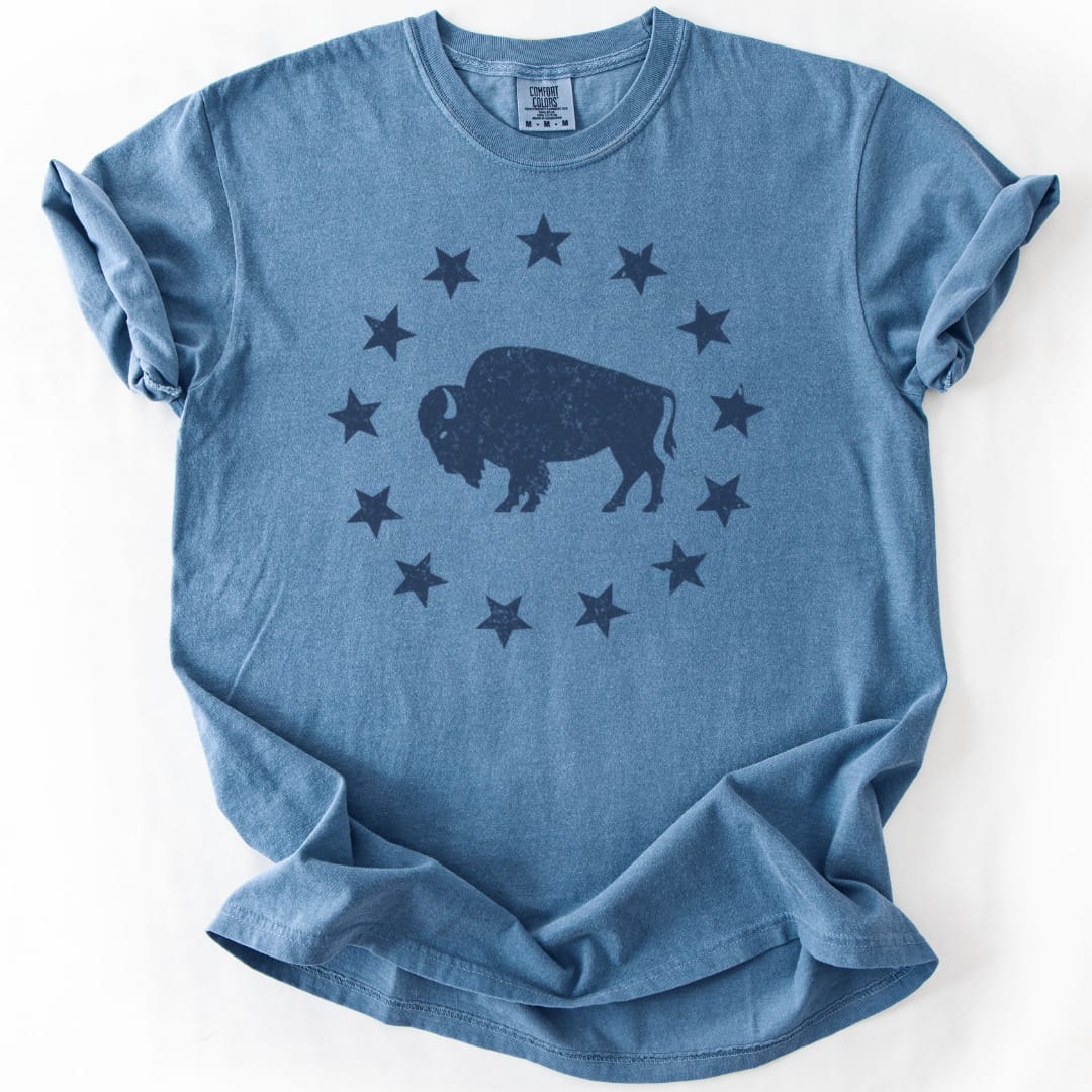T-Shirt Blue Jean / S American Plains Premium