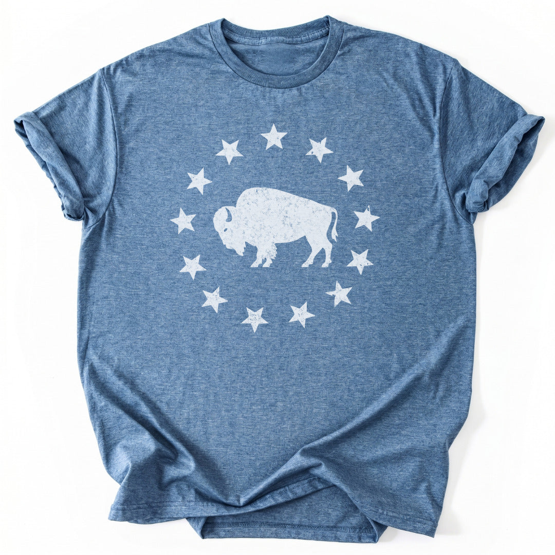 T-Shirt Heather Indigo / S American Plains T-Shirt
