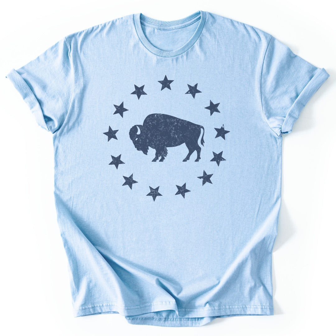 T-Shirt Light Blue / S American Plains T-Shirt