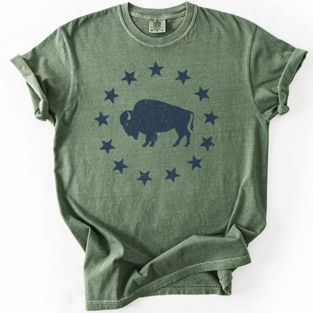 T-Shirt Moss / S American Plains Premium