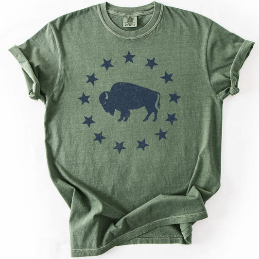T-Shirt Moss / S American Plains Premium