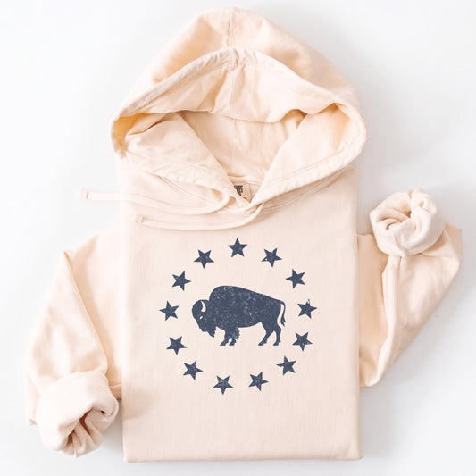 Hoodie Ivory / S American Plains Premium Hoodie