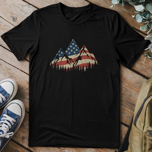 T-Shirt Black / S American Mountains T-Shirt