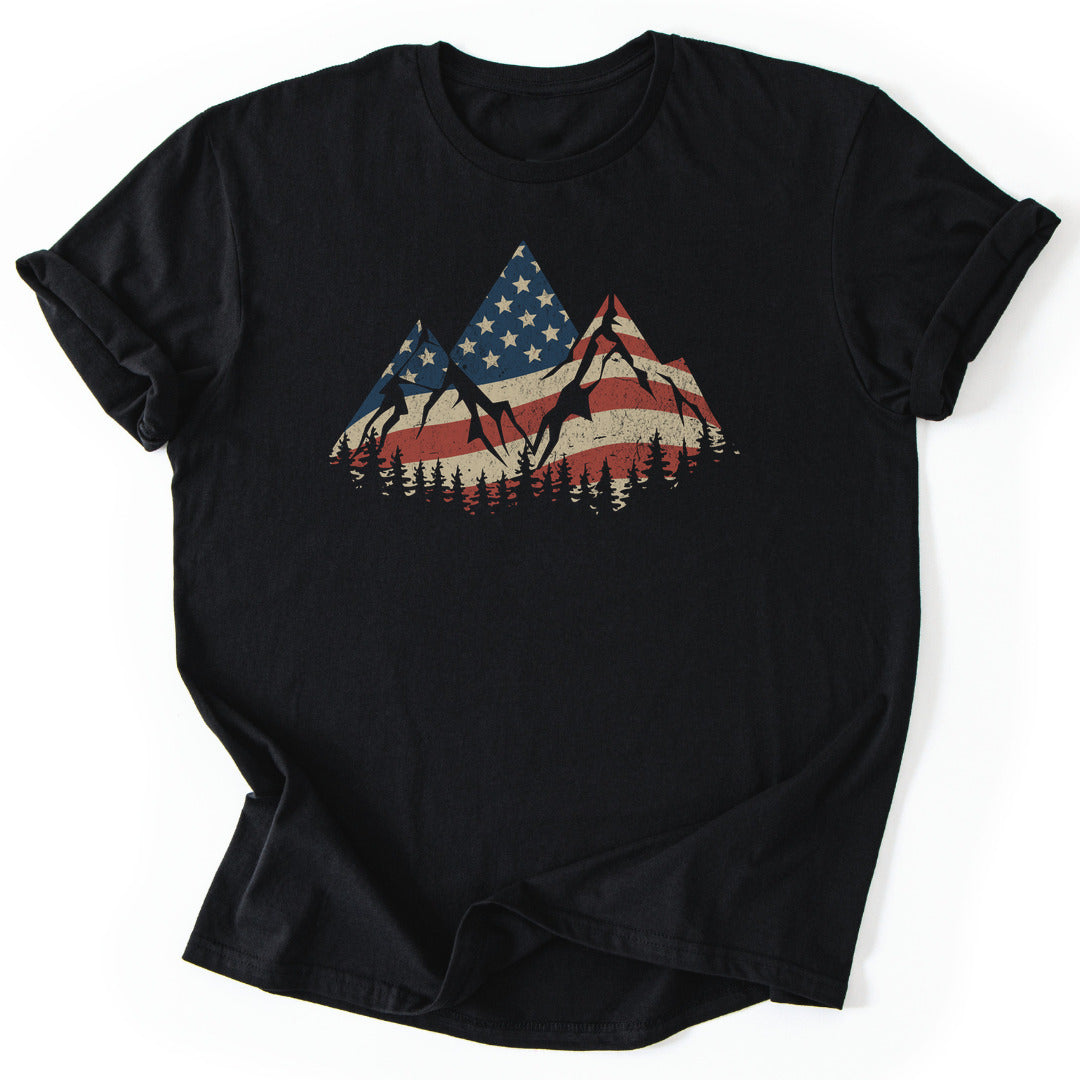 T-Shirt Black / S American Mountains T-Shirt