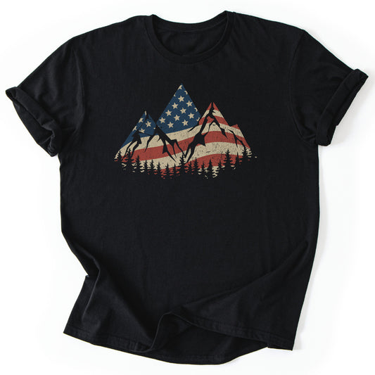 T-Shirt Black / S American Mountains T-Shirt