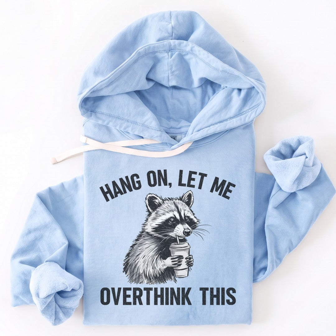 Hoodie Hydrangea / S Overthinking Funny Premium Hoodie