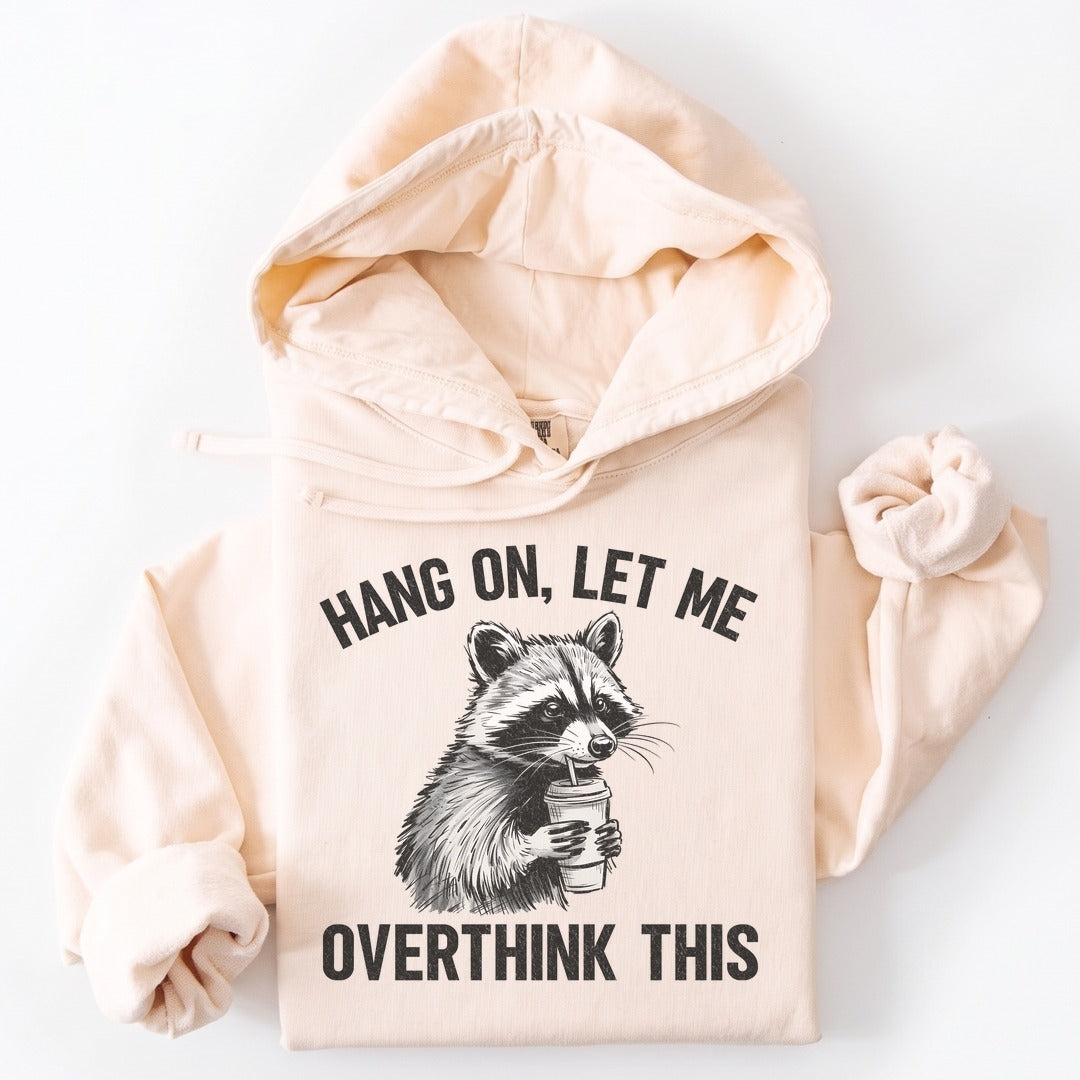 Hoodie Ivory / S Overthinking Funny Premium Hoodie