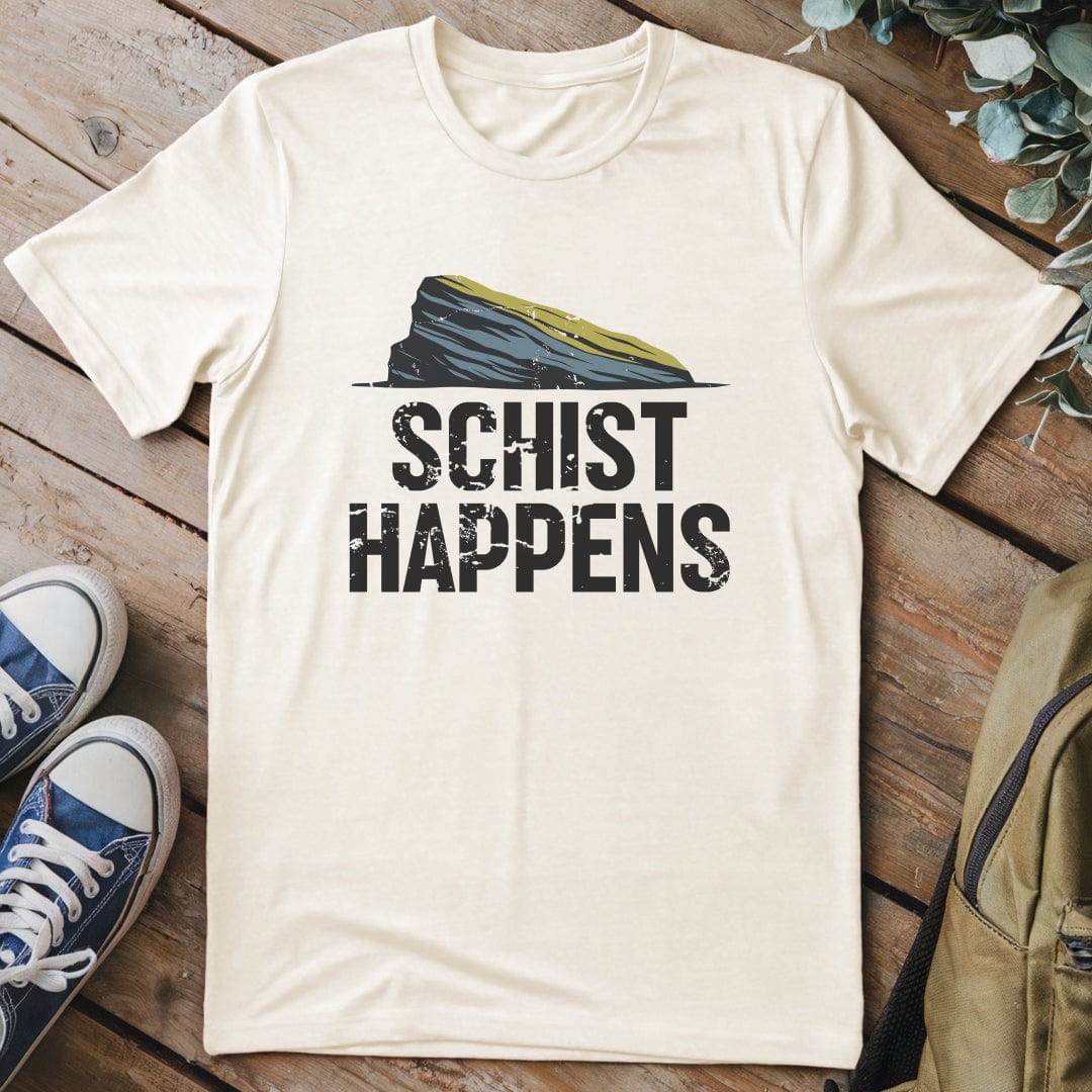 T-Shirt Natural / S Schist Happens Funny T-Shirt