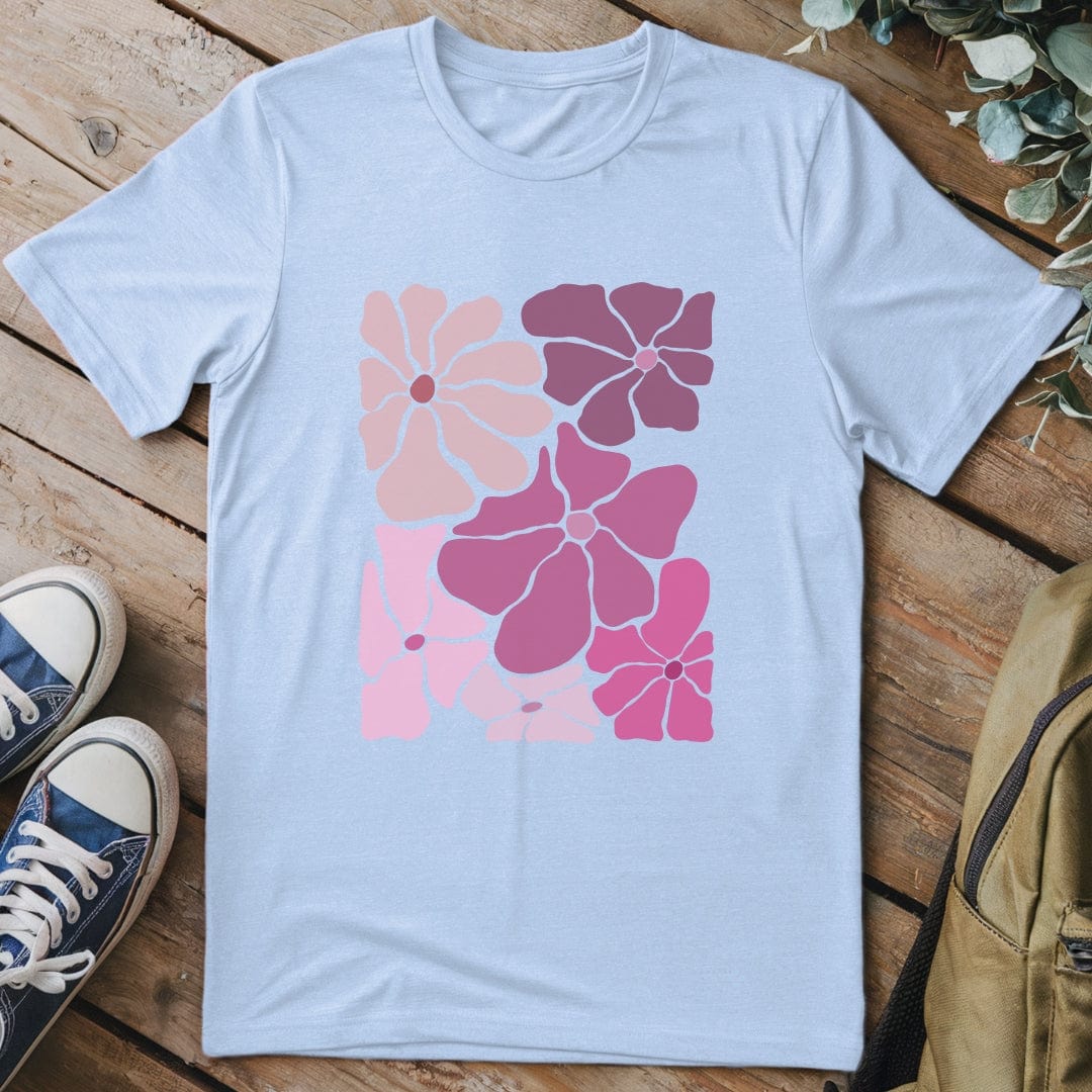 T-Shirt Light Blue / S Flower Power T-Shirt