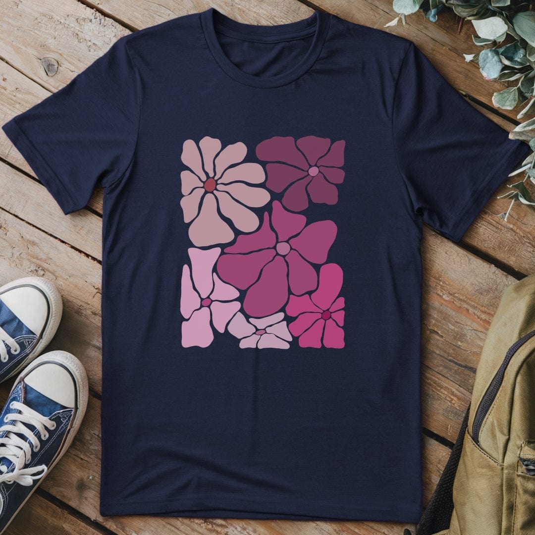 T-Shirt Navy / S Flower Power T-Shirt