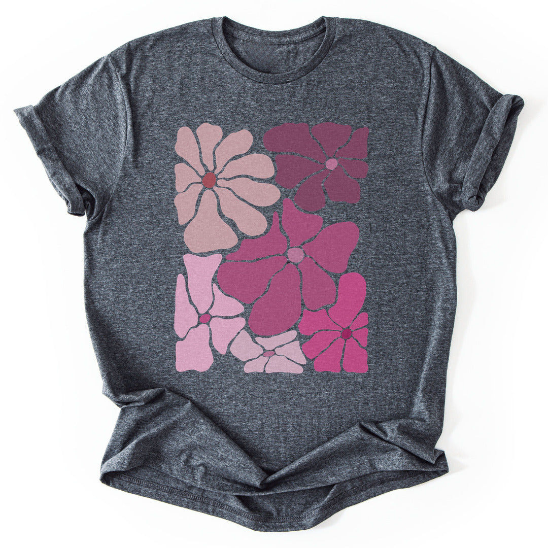 T-Shirt Dark Heather / S Flower Power T-Shirt