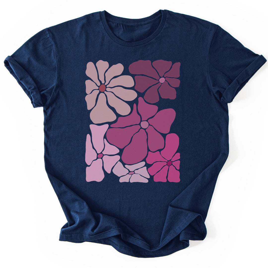 T-Shirt Navy / S Flower Power T-Shirt