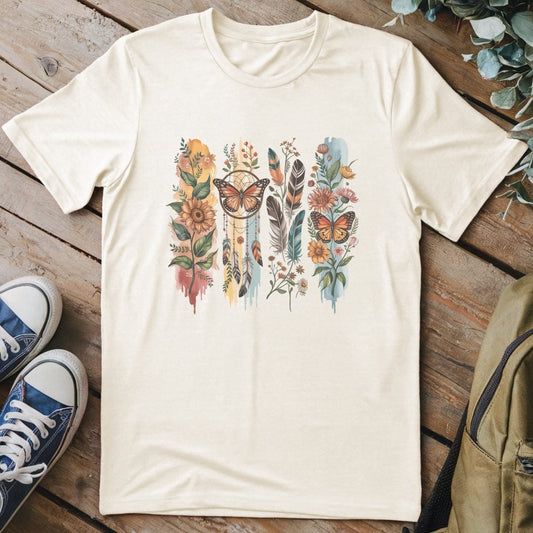 T-Shirt Natural / S Wings & Wildflowers T-Shirt