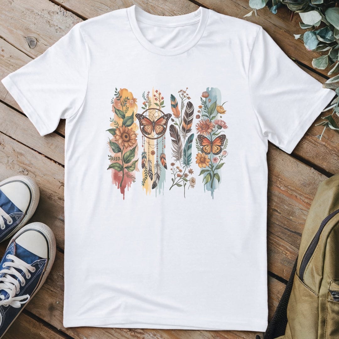 T-Shirt White / S Wings & Wildflowers T-Shirt