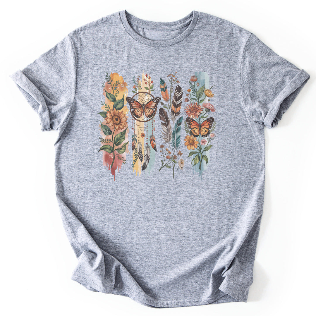 T-Shirt Sport Grey / S Wings & Wildflowers T-Shirt