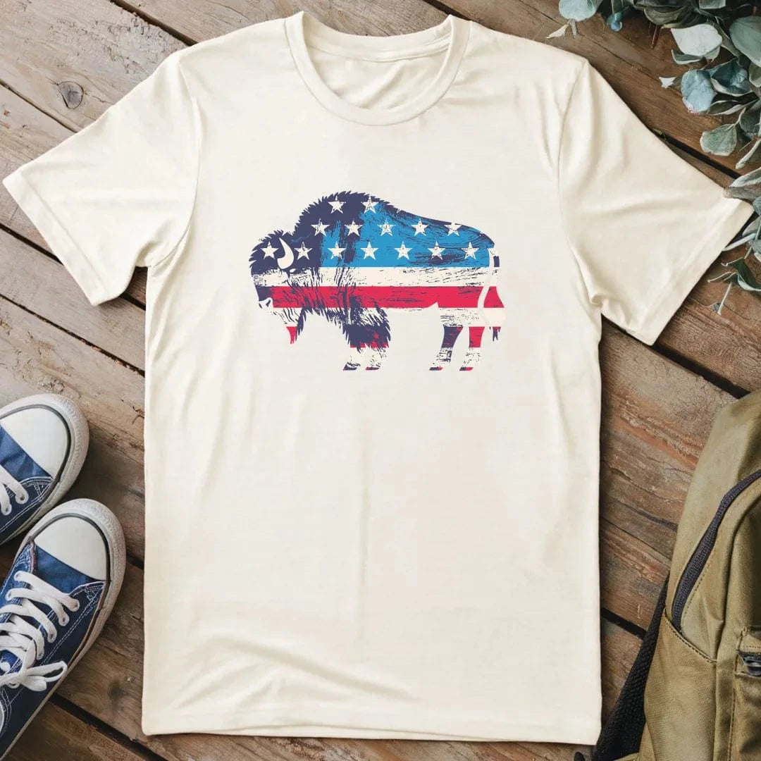 T-Shirt Natural / S Roam Free, America T-Shirt
