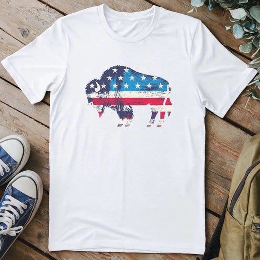 T-Shirt White / S Roam Free, America T-Shirt