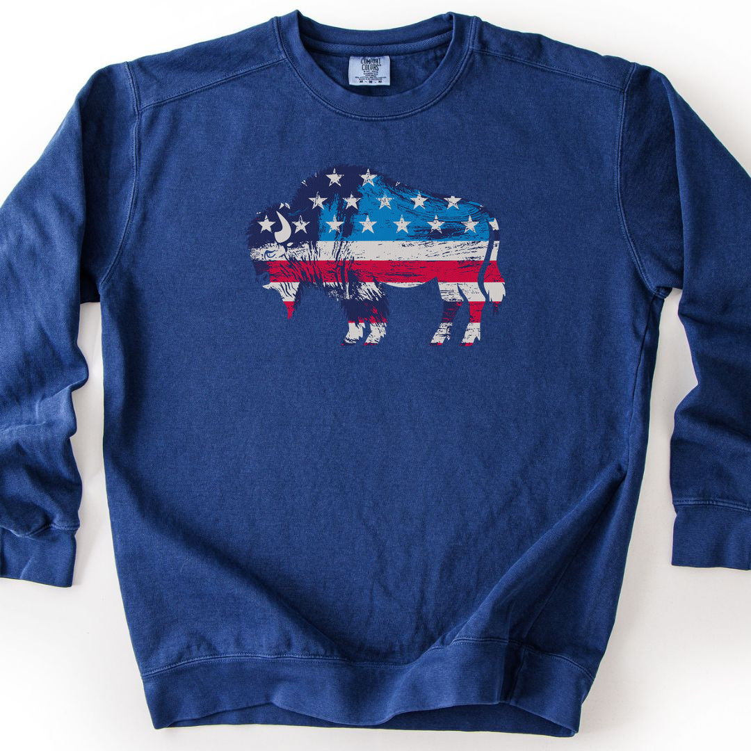 Roam Free, America Premium Sweatshirt - True Navy