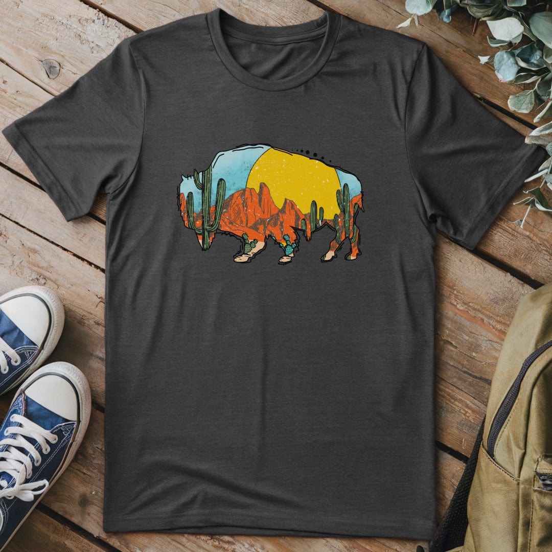 T-Shirt Dark Heather / S Sunset Stampede T-Shirt