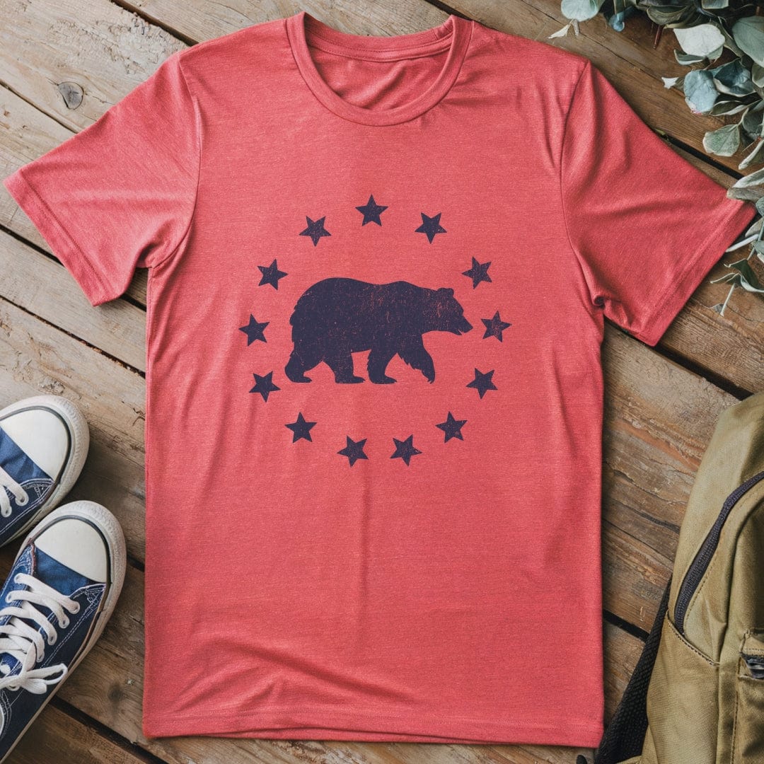 T-Shirt Heather Red / S Liberty Bear T-Shirt