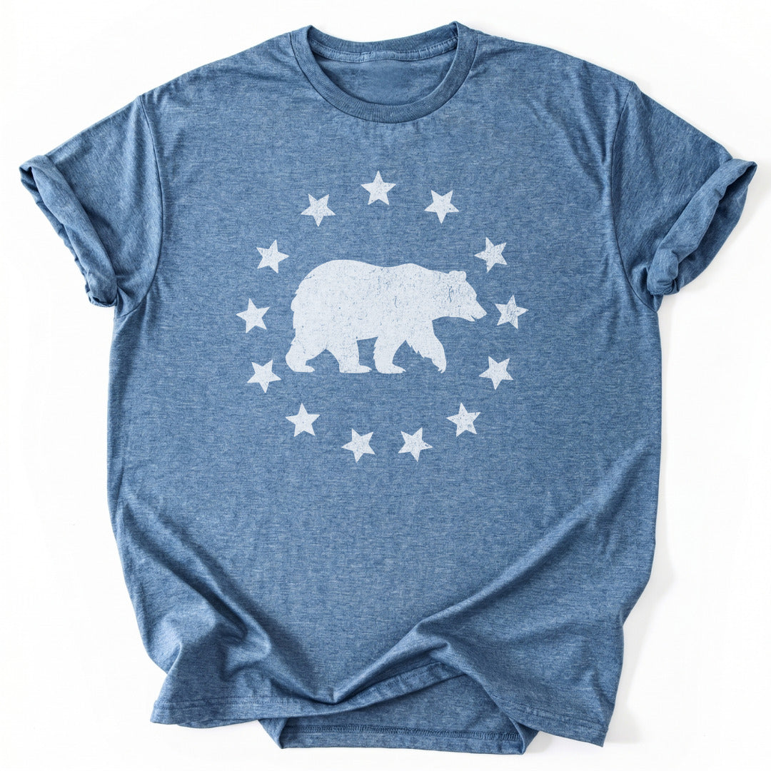 T-Shirt Heather Indigo / S Liberty Bear T-Shirt