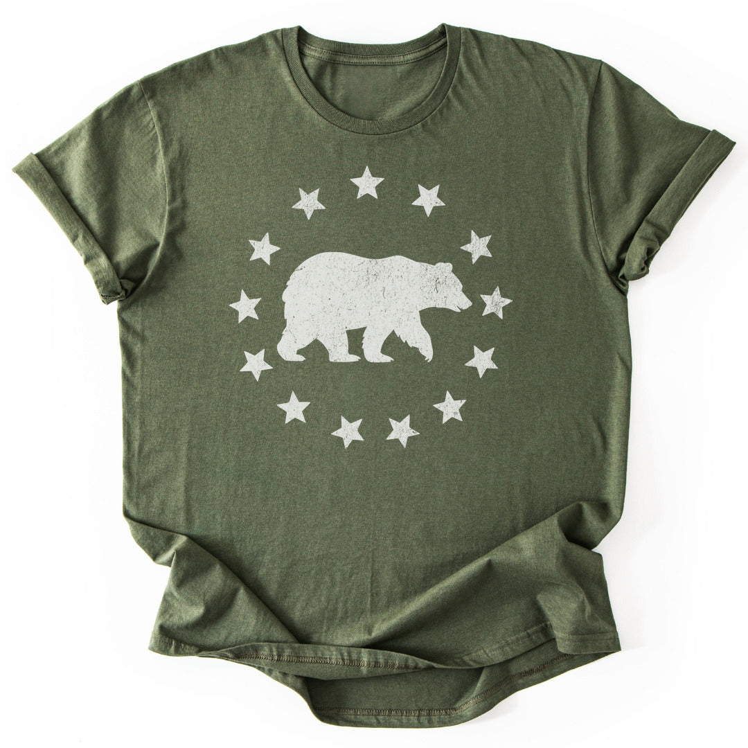 T-Shirt Military Green / S Liberty Bear T-Shirt