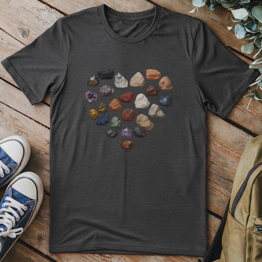 T-Shirt Dark Heather / S Rock Heart T-Shirt