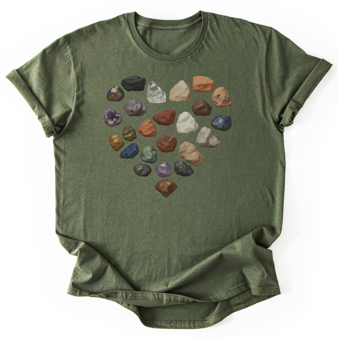 T-Shirt Military Green / S Rock Heart T-Shirt