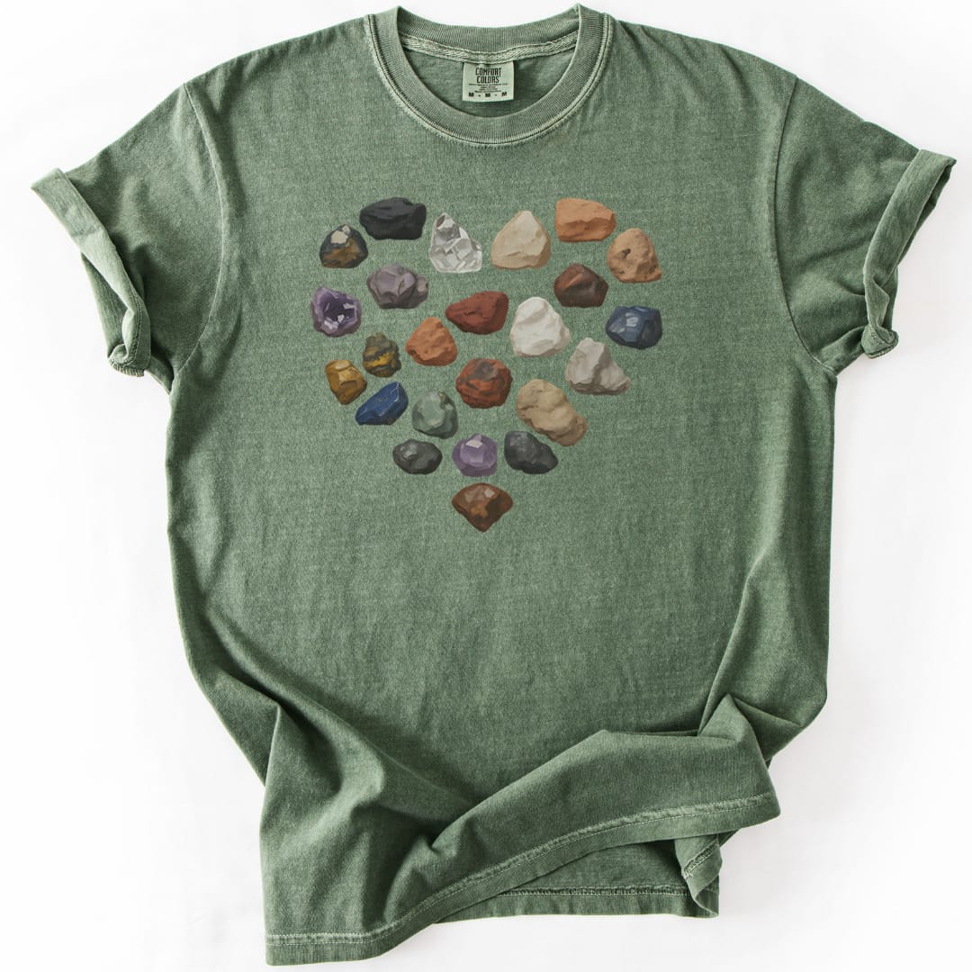 T-Shirt Moss / S Rock Heart Premium