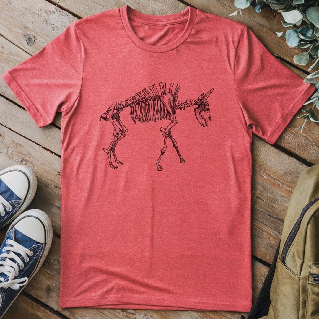 T-Shirt Heather Red / S Last Bison Standing T-Shirt