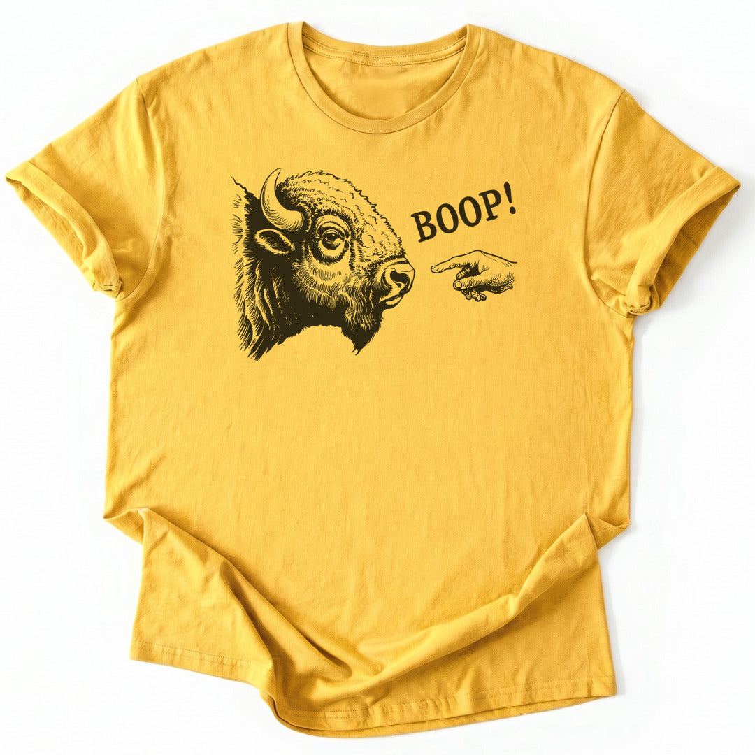 T-Shirt Daisy / S Bison Boop Funny T-Shirt