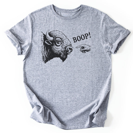 T-Shirt Sport Grey / S Bison Boop Funny T-Shirt