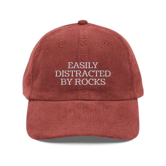Hats Burgundy Vintage Corduroy Cap