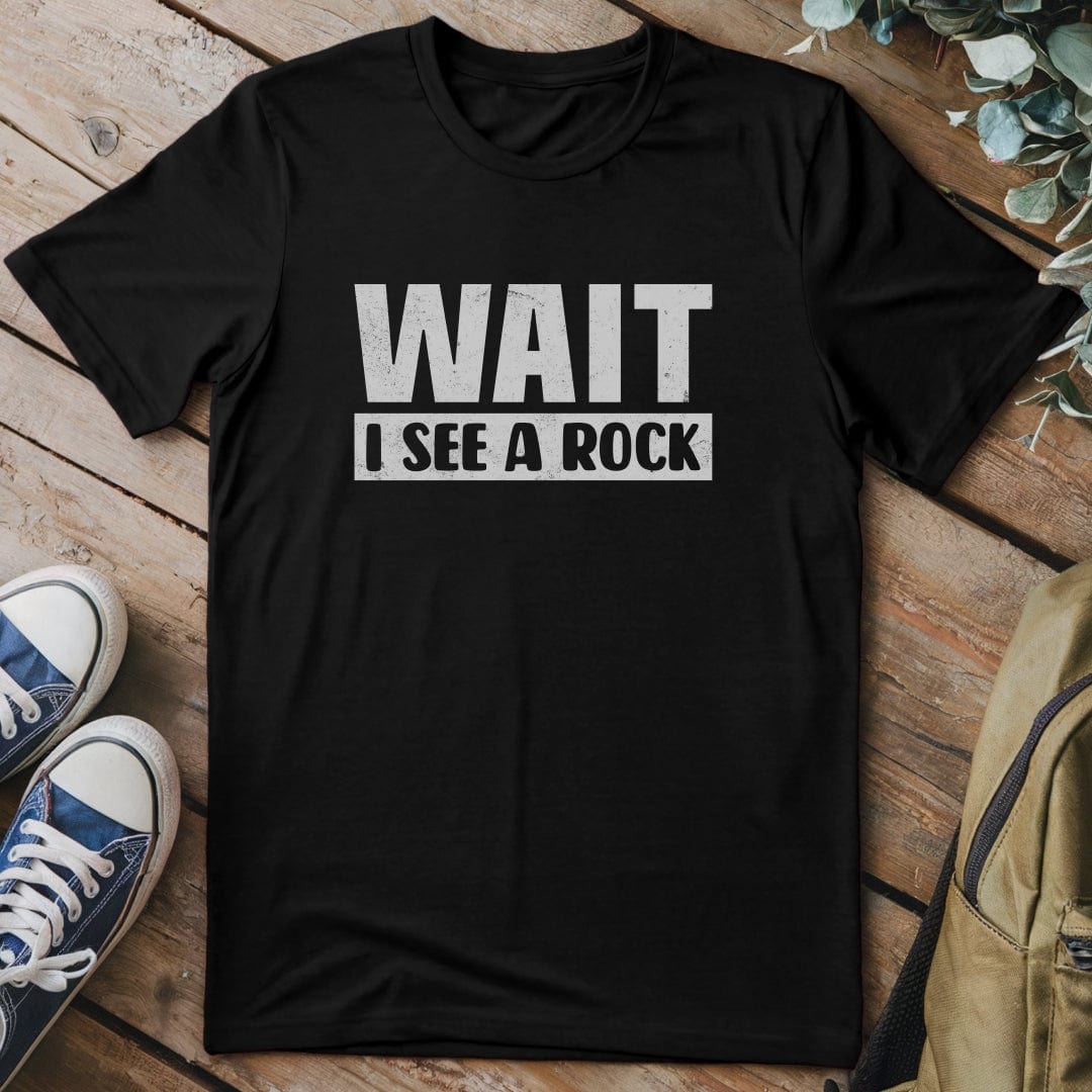 T-Shirt Black / S Stop For Rocks Funny T-Shirt