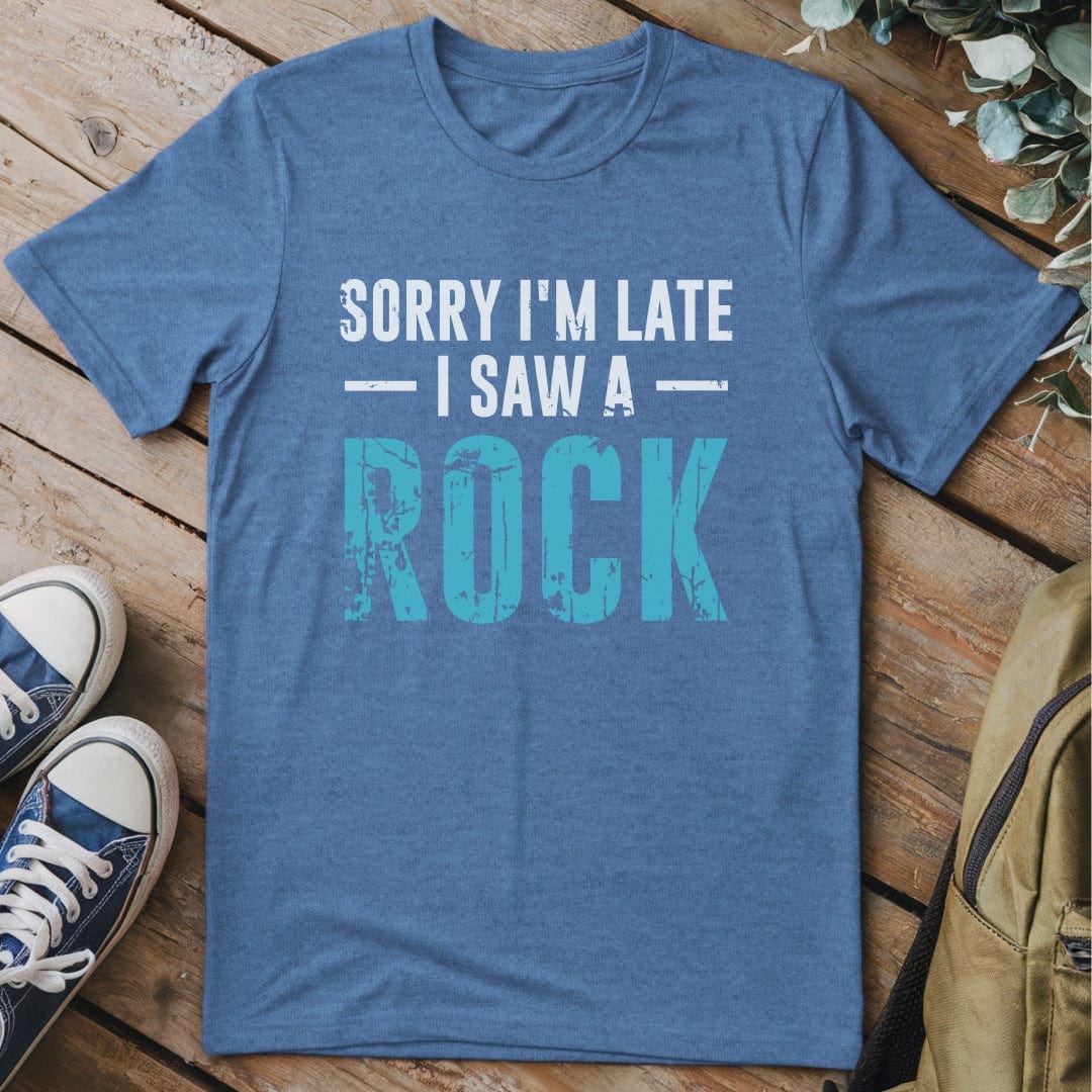 T-Shirt Heather Indigo / S Rock Delay Funny T-Shirt