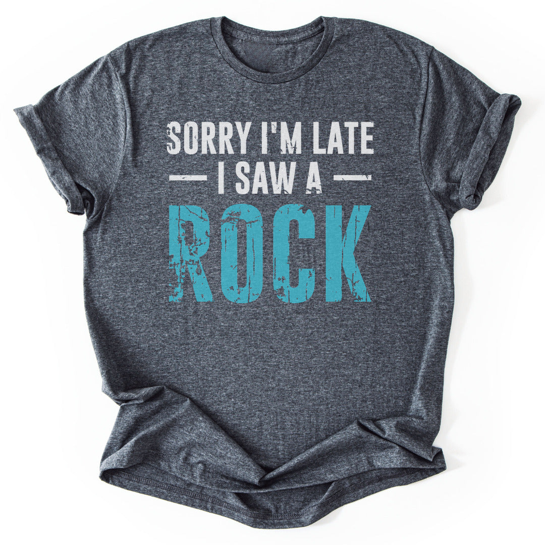 T-Shirt Dark Heather / S Rock Delay Funny T-Shirt