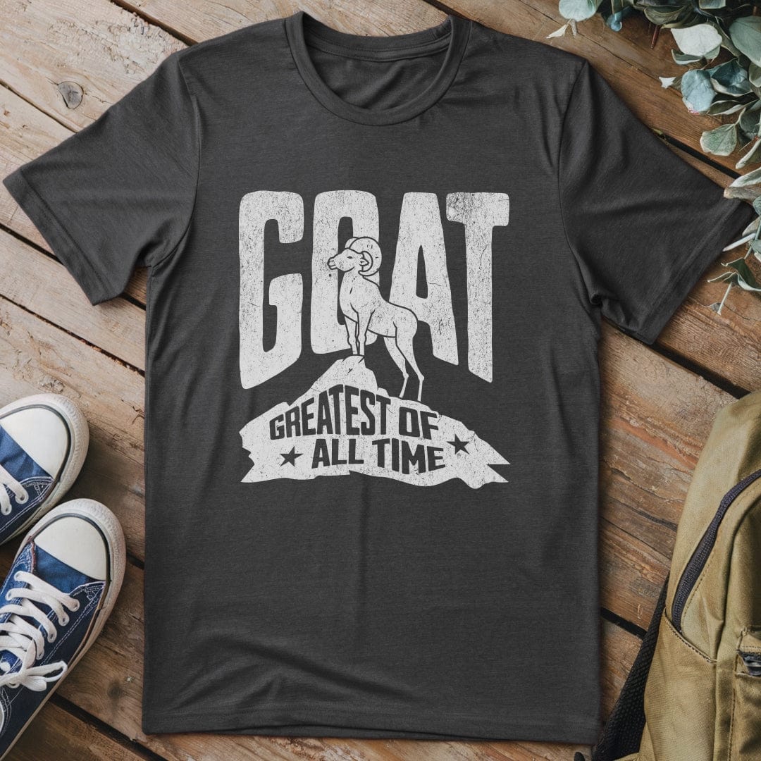 T-Shirt Dark Heather / S GOAT Funny T-Shirt