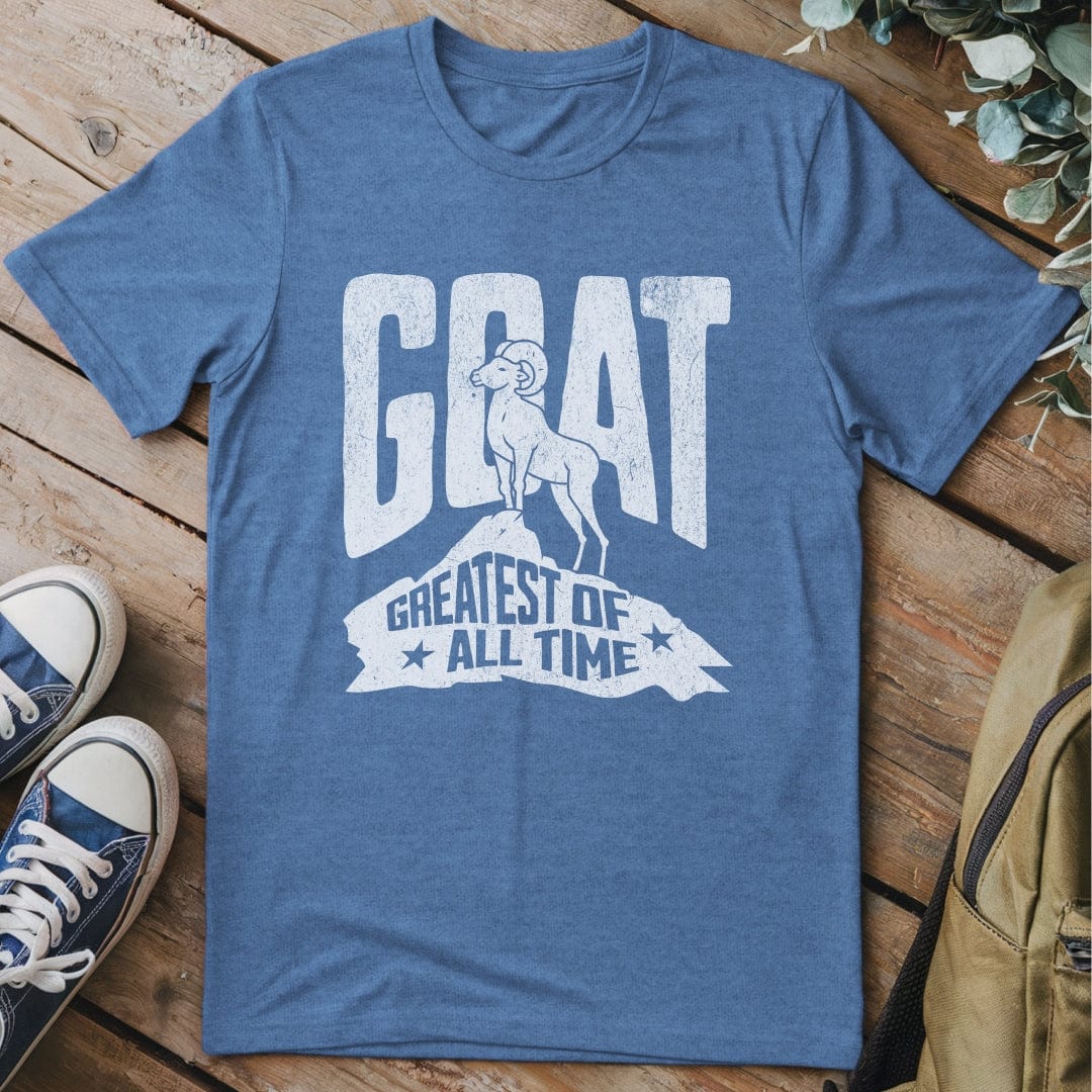 T-Shirt Heather Indigo / S GOAT Funny T-Shirt