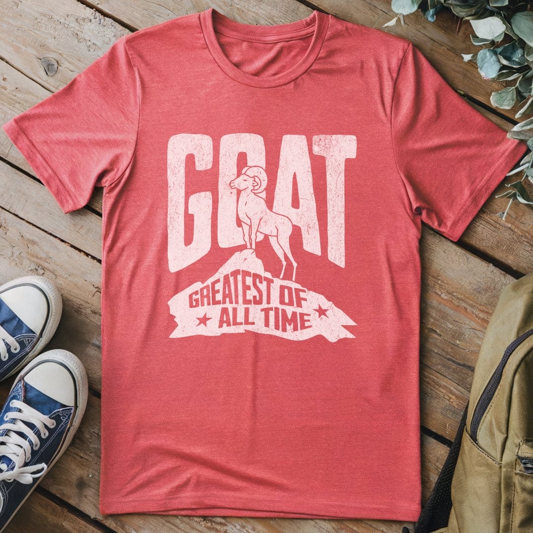 T-Shirt Heather Red / S GOAT Funny T-Shirt