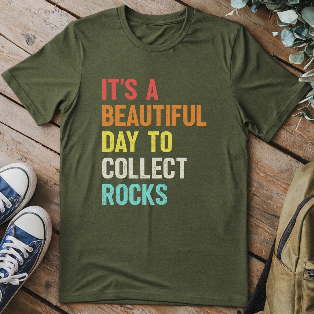 T-Shirt Military Green / S Collecting Rocks T-Shirt
