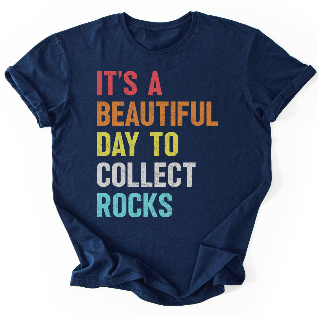 T-Shirt Navy / S Collecting Rocks T-Shirt