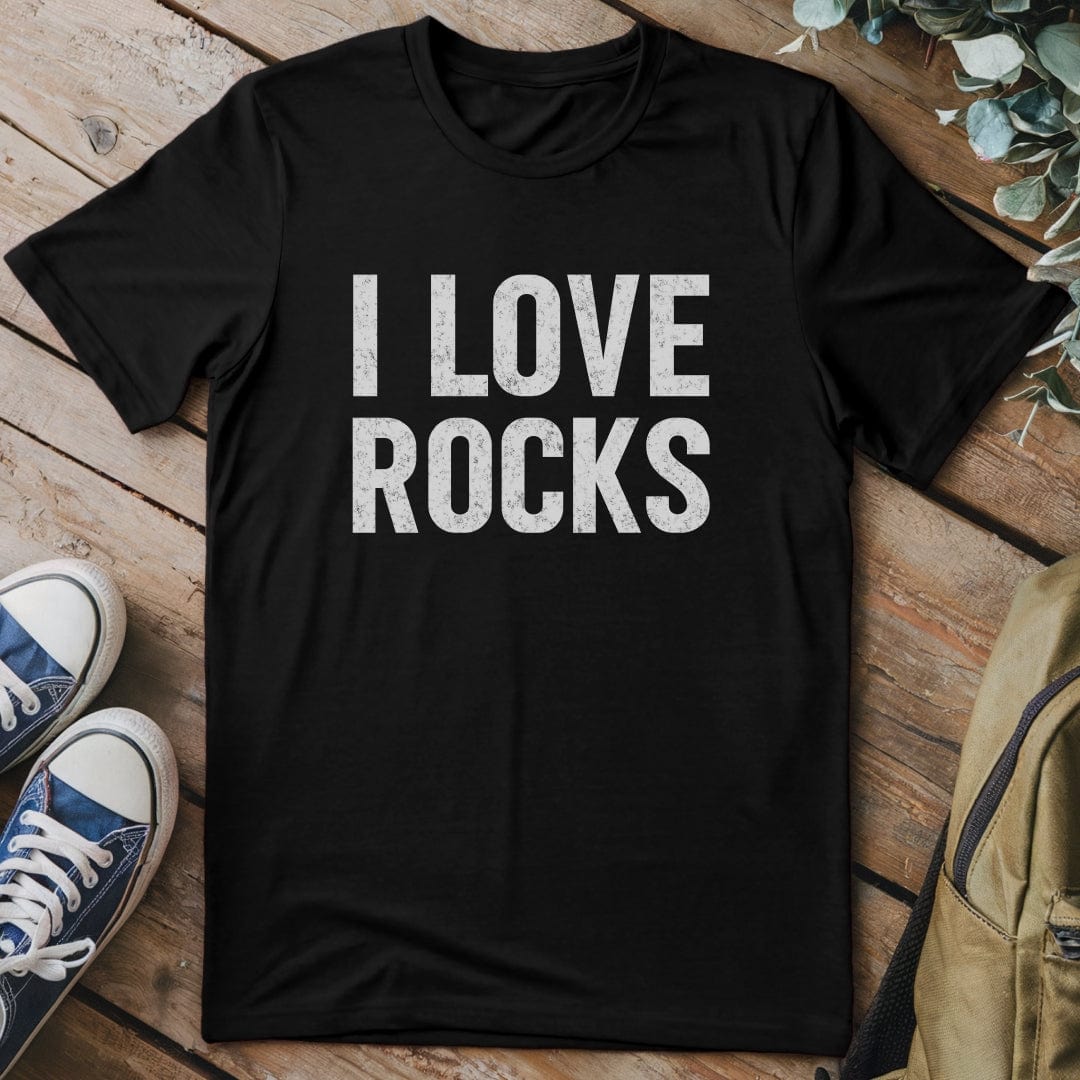 T-Shirt Black / S I LOVE Rocks T-Shirt
