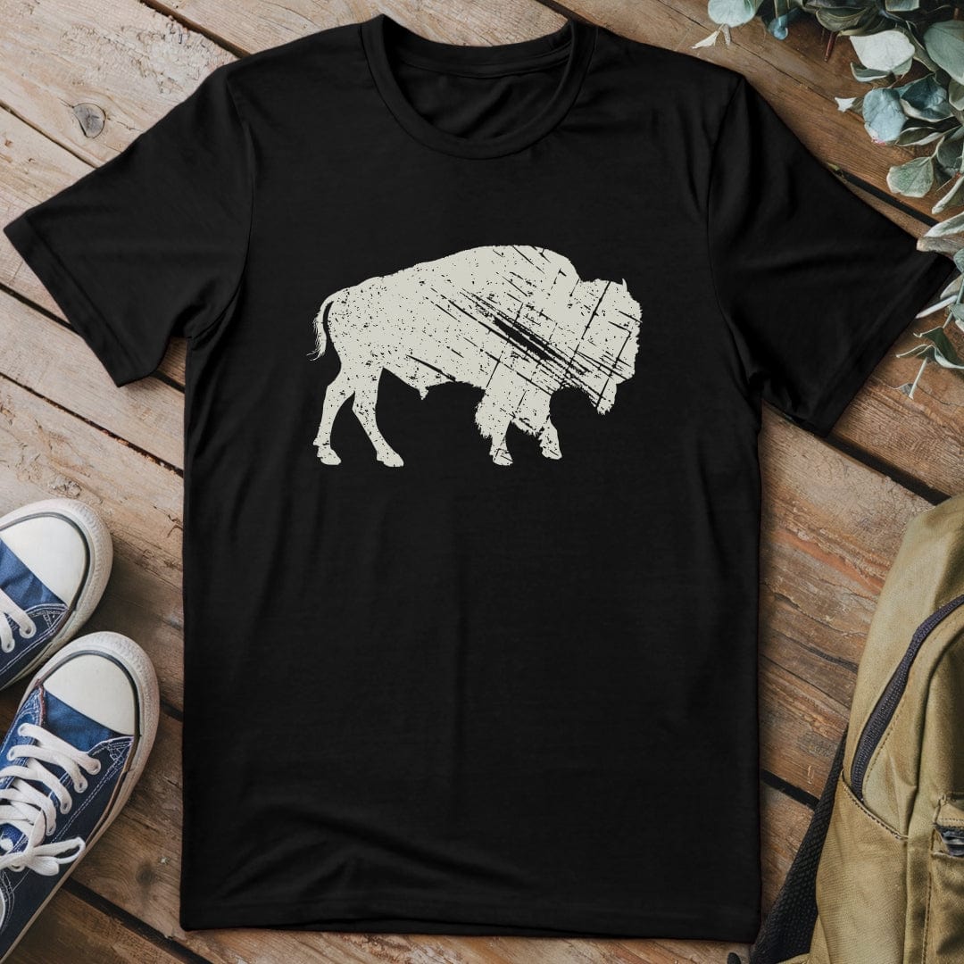 T-Shirt Black / S Heritage Bison T-Shirt